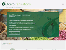 Tablet Screenshot of cicerotranslations.co.uk